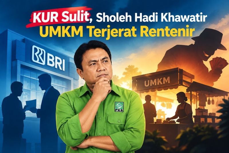 KUR SULIT, SHOLEH HADI KHAWATIR UMKM TERJERAT RENTENIR